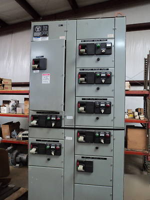 Westinghouse hus 00021-huc motor control center section