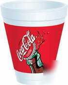 Dart coca-colaÂ® small drink foam cup 12 oz