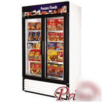 New true gdm-43F glass 2-door commercial freezer GDM43F