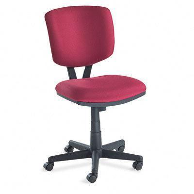 Task chair w/synchro-tilt polyester burgundy upholstery