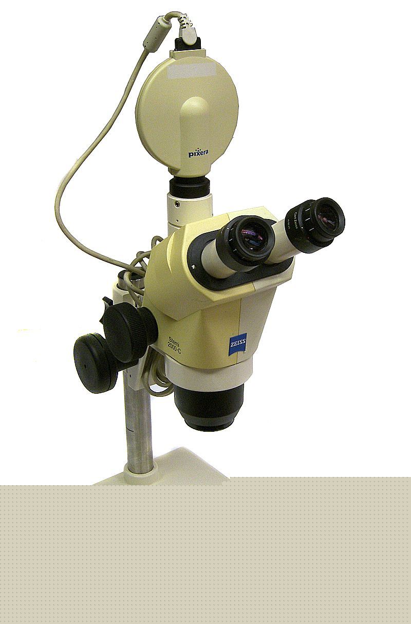Zeiss stemi 2000-c microscope / pixera pvc-100C camera