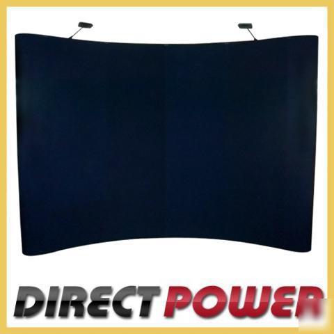 10' trade show pop up display exhibit booth deep blue