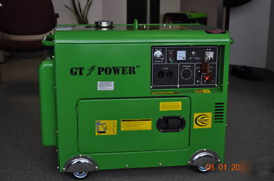 6 kw silent diesel generator pre heater, remote starter