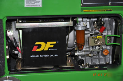 6 kw silent diesel generator pre heater, remote starter