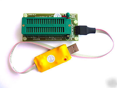 ICA01 usb microchip pic programmer set (icsp & adapter)