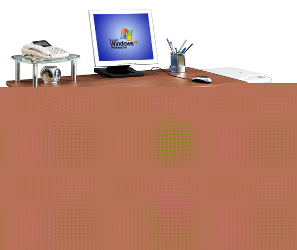 Multi-purpose file cabinet computer desk mahogany $520