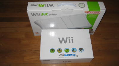New wii console and wii fit plus w balance board bundle