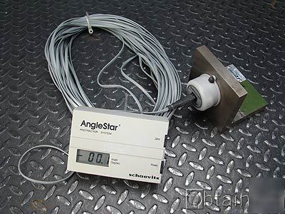 Schaevitz anglestar protractor system w/ sensor 70Â° 