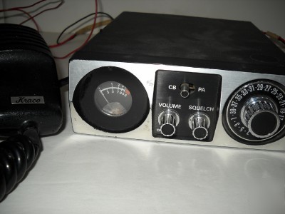 Old cb 40 channel kraco truck radio with option for pa