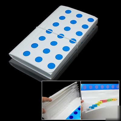 12 compartments white blue file tidy holder white blue