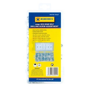 120PC hex head self drilling screw assortment