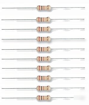 1K ohm carbon film resistors 1W X10 rohs 