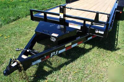New 20' pj full pwr tilt heavy equipment trailer- 14K 