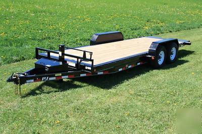 New 20' pj full pwr tilt heavy equipment trailer- 14K 