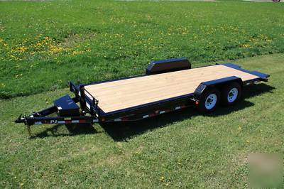 New 20' pj full pwr tilt heavy equipment trailer- 14K 