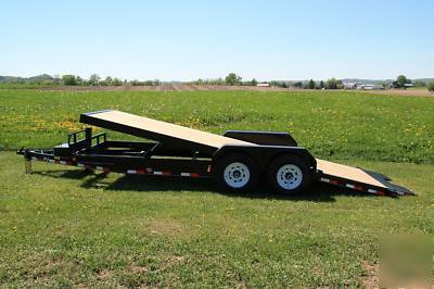 New 20' pj full pwr tilt heavy equipment trailer- 14K 