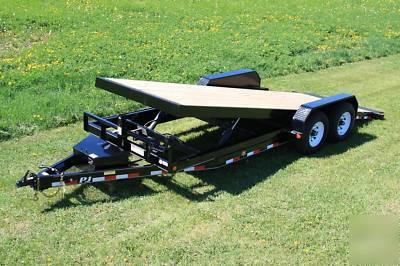New 20' pj full pwr tilt heavy equipment trailer- 14K 
