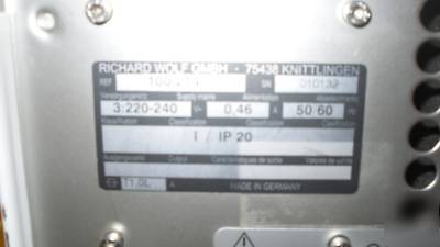 Wolf piezoson 100 plus eswt lithotriptor