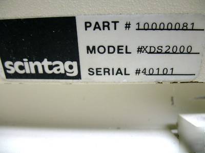 Scintag XDS2000 x-ray powder diffractometer xds-2000