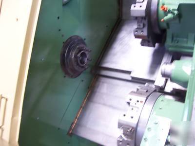 1990 mori seiki zl- 25 cnc twin turret turning center 