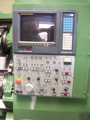 1990 mori seiki zl- 25 cnc twin turret turning center 