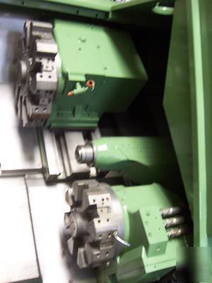 1990 mori seiki zl- 25 cnc twin turret turning center 
