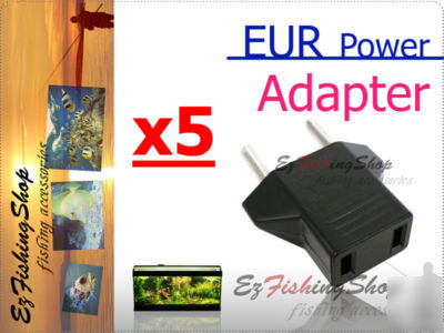 5 europe eu travel ac power adapter adaptor socket plug