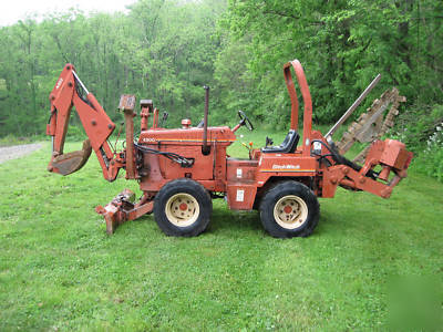 Ditch witch 4500DD tractor trencher plow backhoe diesel