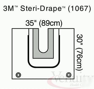 3M # 1067 steri-drape u-drape 35