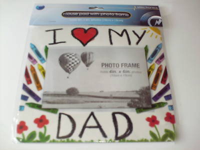 New i love my dad photo frame computer mouse pad- 
