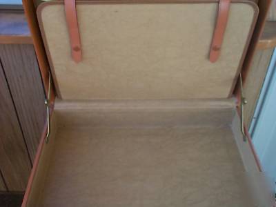 Vintage top grain cowhide leather attache briefcase