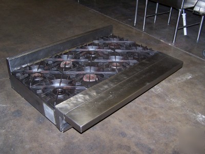 Vulcan 8 burner range hot plate MG48 countertop gas