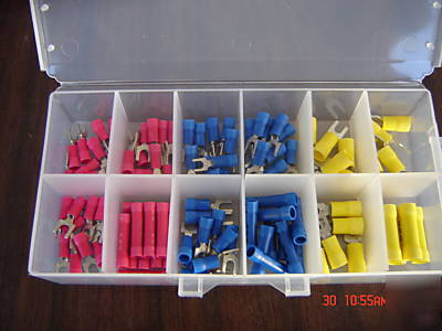 75 pc mixed spade terminal assortment kit -501-sp et