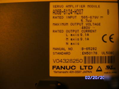 Fanuc A06B-6124-H207 servo amplifier module