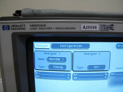 Hp hewlett packard 1660AS logic analyzer oscilloscope