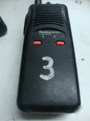 Motorola SP50 vhf 10 ch radio P93YQT20G2AA 5WATT # 3