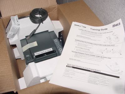 New ithaca bank receipt printer bankjet 1500 usb 2 ac - 