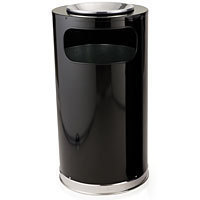 Rubbermaid atrium steel 12 gal ash / trash receptacle 