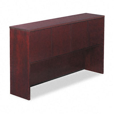 Verona veneer series enclosed storage hutch mahogany