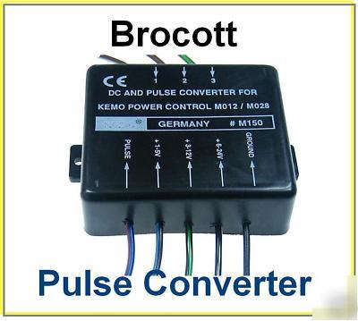 Dc + pulse converter optocoupled-speed & power control