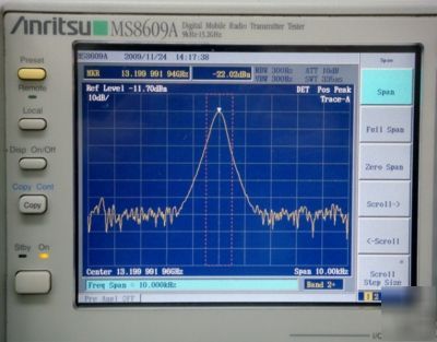Anritsu MS8609A rubidium 13.2GHZDIGITALSPECTRUMANALYZER