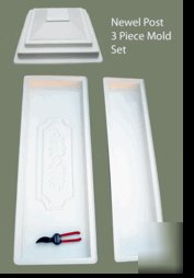 Concrete baluster railing 13 piece commercial mold set