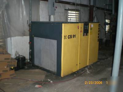 Kaeser cs 91 75 hp compressor & kaeser 50HP dryer 