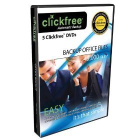 New clickfree dvd office backup (5 pack) 45,000 files 