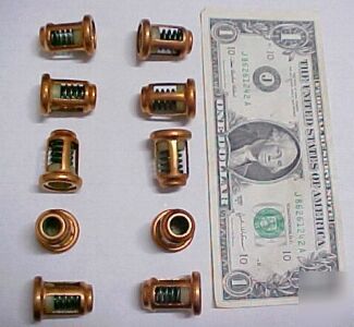 10 caltherm copper/brass pressure relief valves, psi