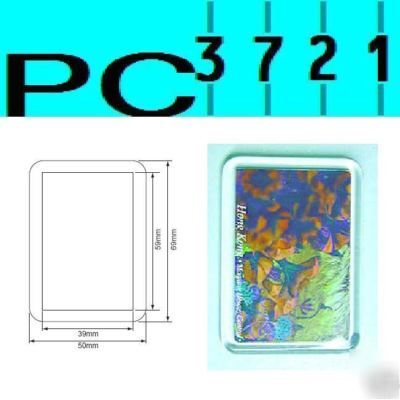 100 blank plastic fridge magnet 59 x 39 mm insert B1015