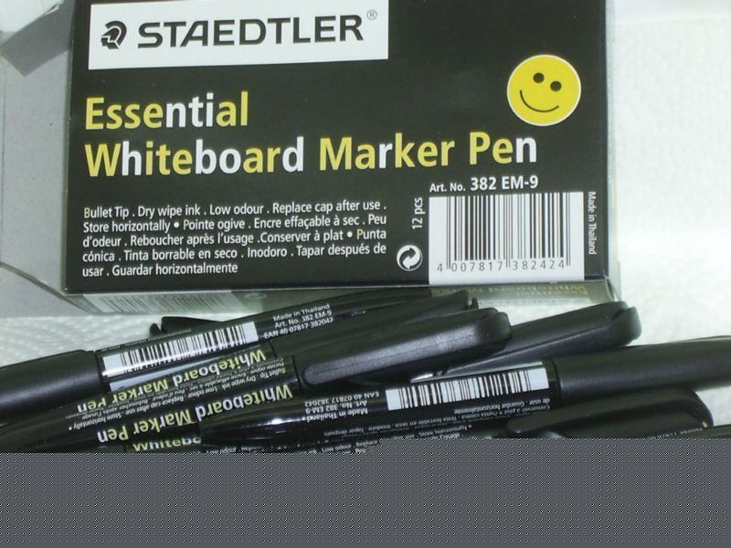 12 staedtler essential whiteboard bullet tip marker pen