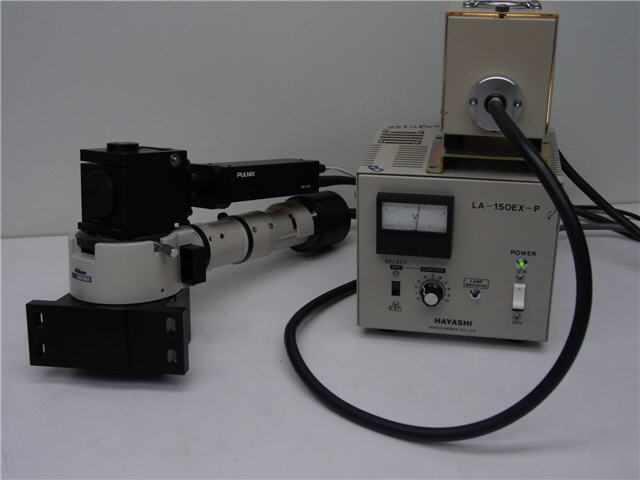 Nikon, pulnix, hayashi la-150EX-p, tm-745 microscope ca