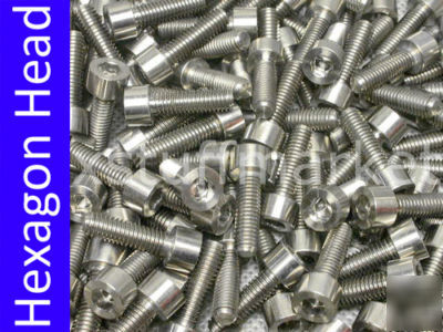 10 x titanium M6 20MM hexagon hex socket cup head bolt 