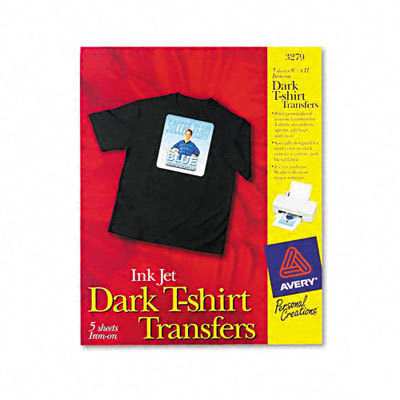 Creations inkjet drk t-shirt transfrs white 5 shts/pack